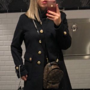 Roberto Cavalli dark navy coat